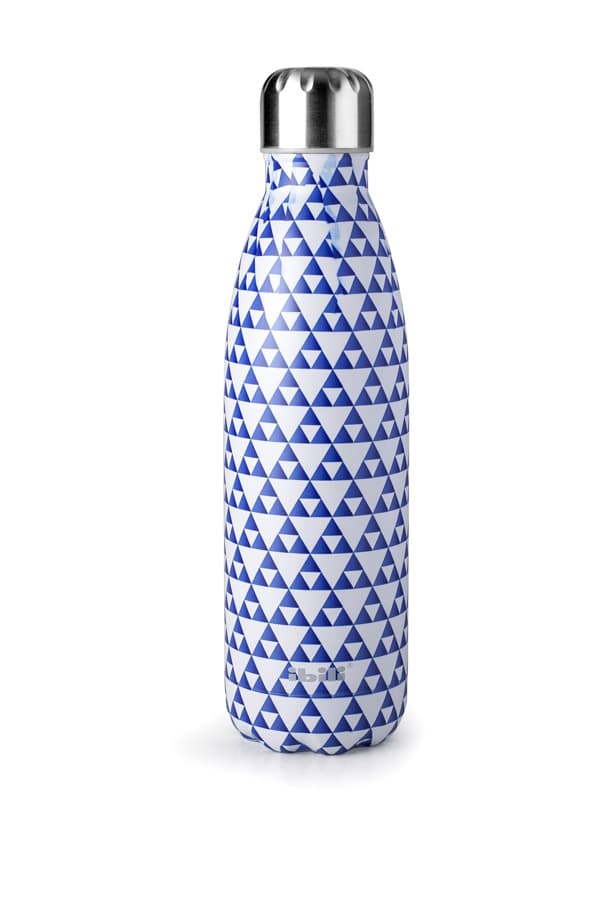 botella termo doble pared mosaic blue 500 BOTELLA TERMO DOBLE PARED CLASSIC DESIGN 500 ML MOSAIC BLUE - Imagen 1